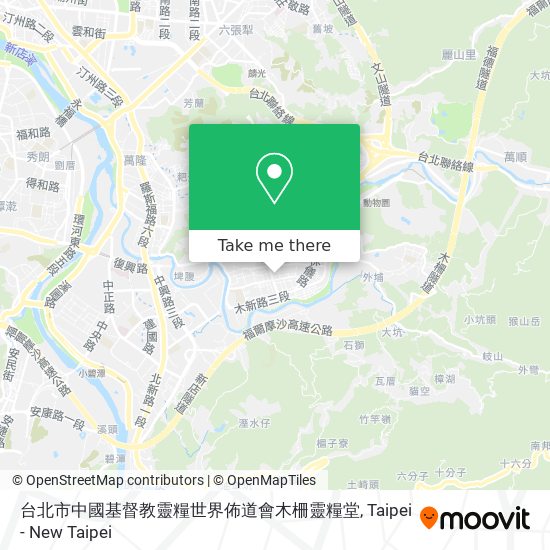 台北市中國基督教靈糧世界佈道會木柵靈糧堂 map