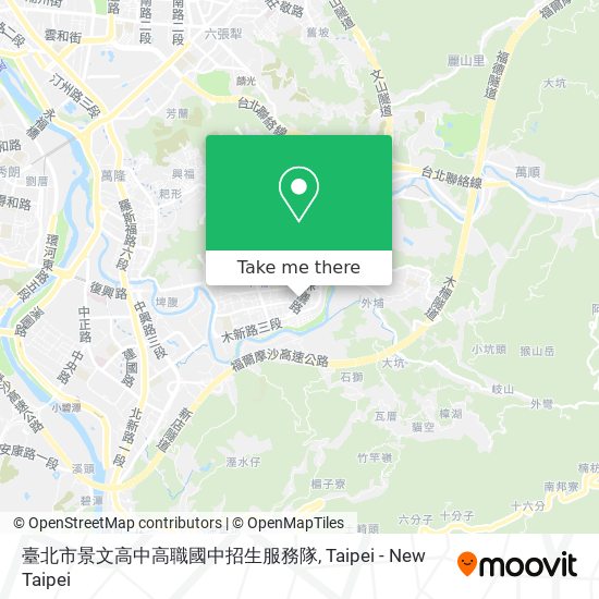 臺北市景文高中高職國中招生服務隊 map