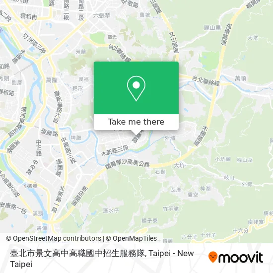 臺北市景文高中高職國中招生服務隊 map