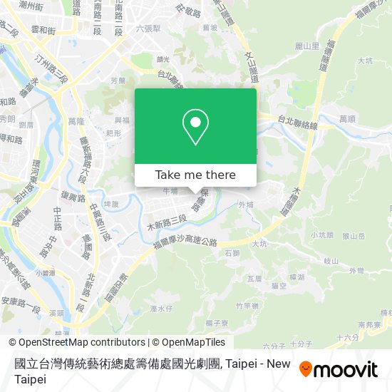 國立台灣傳統藝術總處籌備處國光劇團地圖