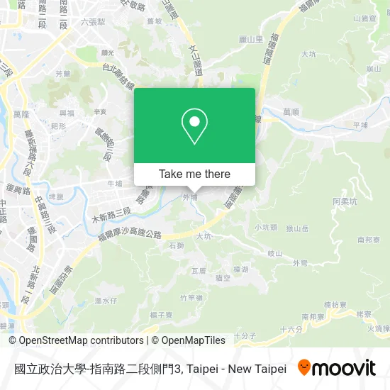 國立政治大學-指南路二段側門3地圖