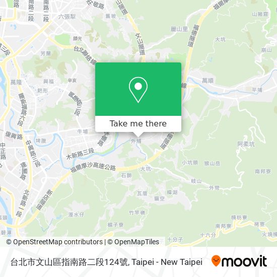 台北市文山區指南路二段124號地圖