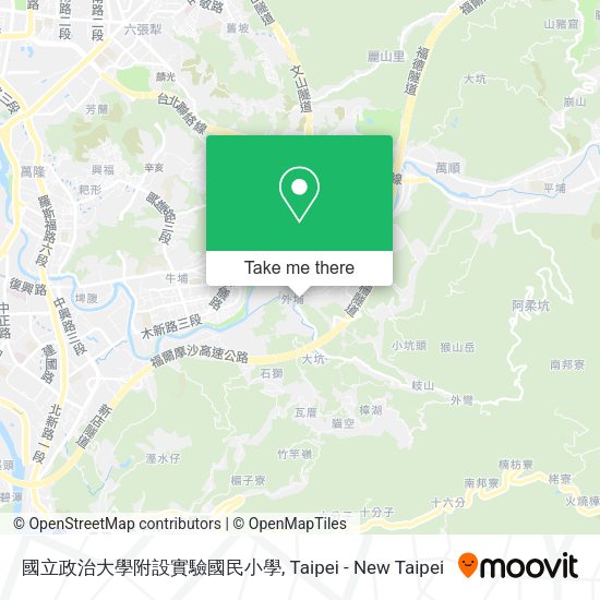 國立政治大學附設實驗國民小學地圖