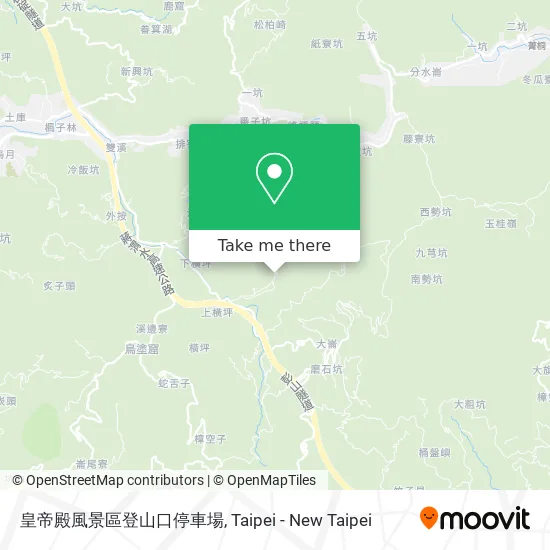皇帝殿風景區登山口停車場 map