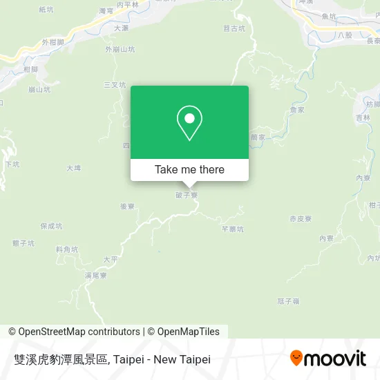 雙溪虎豹潭風景區地圖
