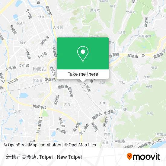 新越香美食店地圖