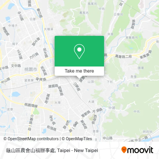 龜山區農會山福辦事處地圖
