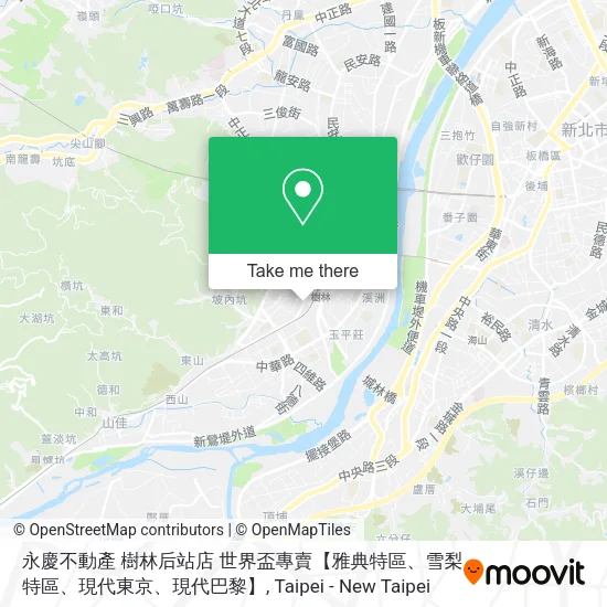 永慶不動產 樹林后站店 世界盃專賣【雅典特區、雪梨特區、現代東京、現代巴黎】地圖