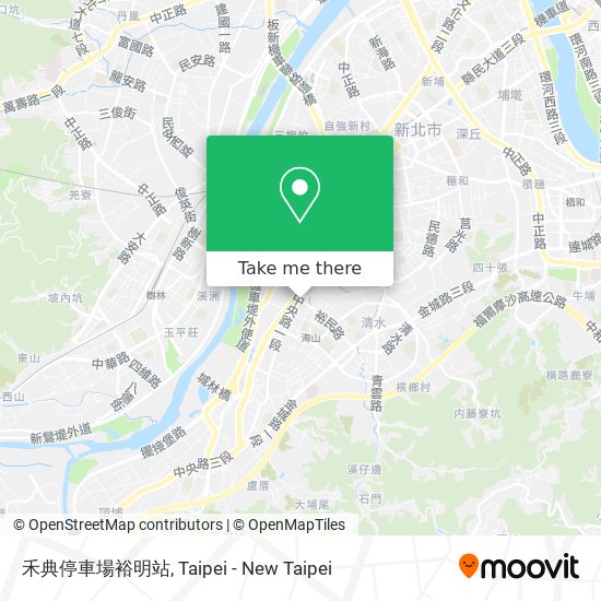 禾典停車場裕明站 map