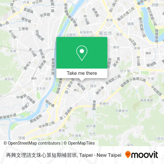 再興文理語文珠心算短期補習班地圖
