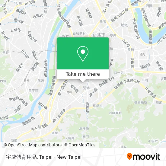 宇成體育用品 map