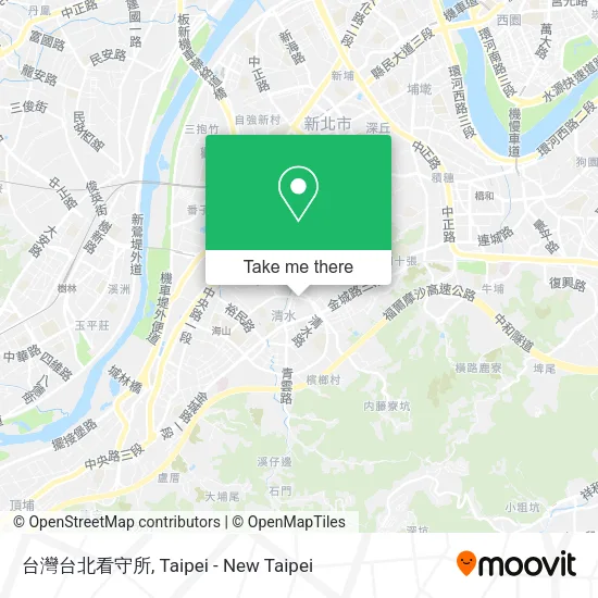 台灣台北看守所地圖