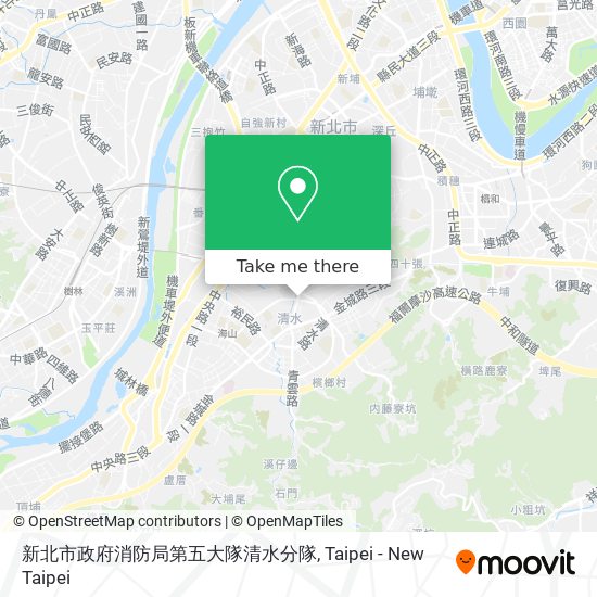 新北市政府消防局第五大隊清水分隊 map