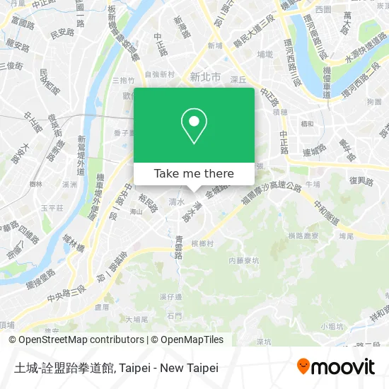 土城-詮盟跆拳道館 map