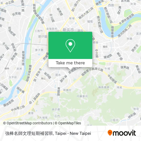 強棒名師文理短期補習班地圖