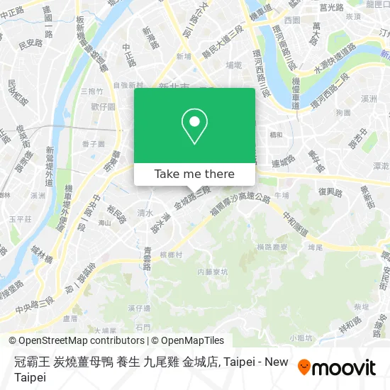 冠霸王 炭燒薑母鴨 養生 九尾雞 金城店地圖