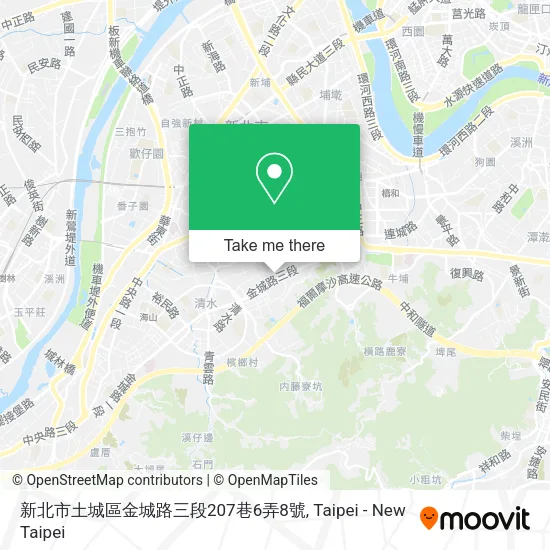新北市土城區金城路三段207巷6弄8號地圖