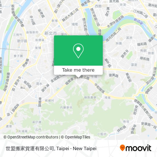 世盟搬家貨運有限公司地圖
