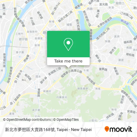 新北市夢想區大賣路168號地圖