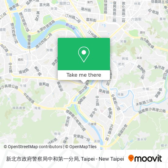 新北市政府警察局中和第一分局 map