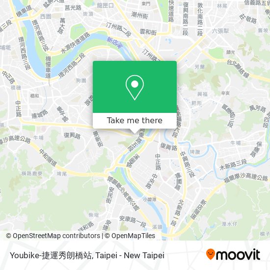 Youbike-捷運秀朗橋站 map