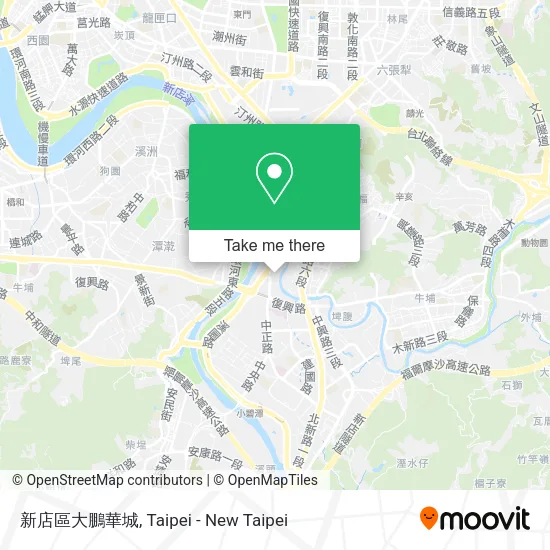 新店區大鵬華城地圖