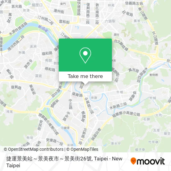 捷運景美站～景美夜市～景美街26號 map