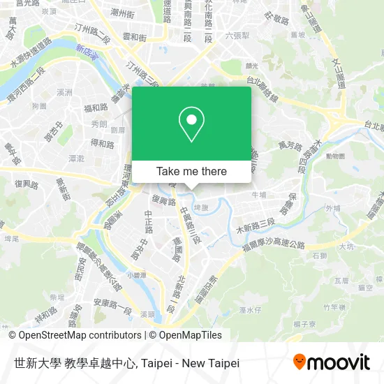 世新大學 教學卓越中心地圖