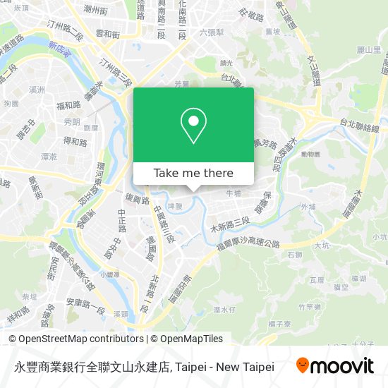 永豐商業銀行全聯文山永建店 map