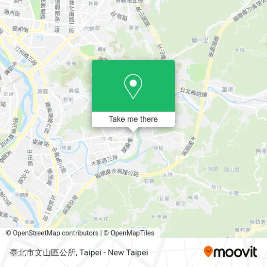 臺北市文山區公所地圖