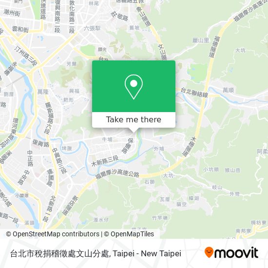 台北市稅捐稽徵處文山分處 map