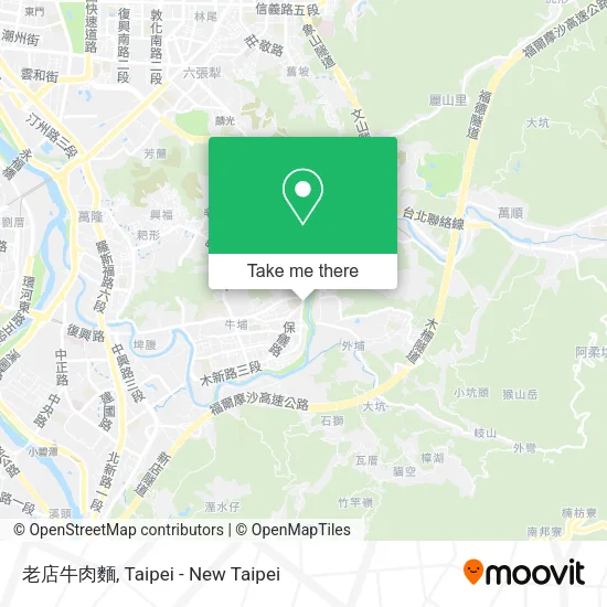 老店牛肉麵 map