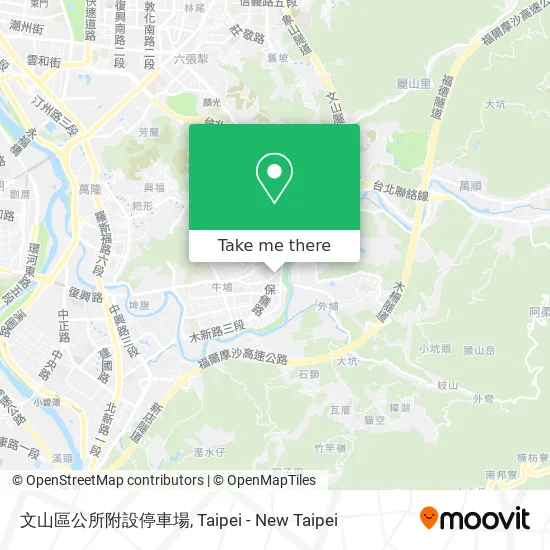 文山區公所附設停車場 map