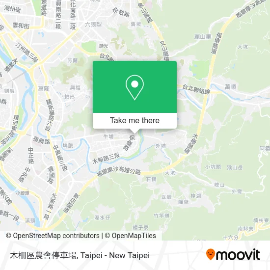 木柵區農會停車場地圖