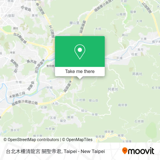 台北木柵清龍宮 關聖帝君 map