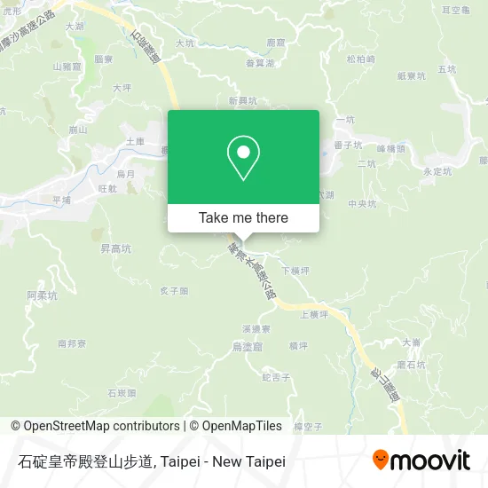 石碇皇帝殿登山步道地圖