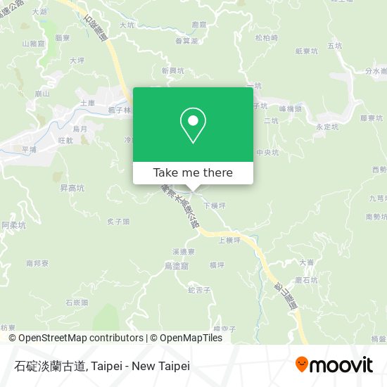 石碇淡蘭古道地圖