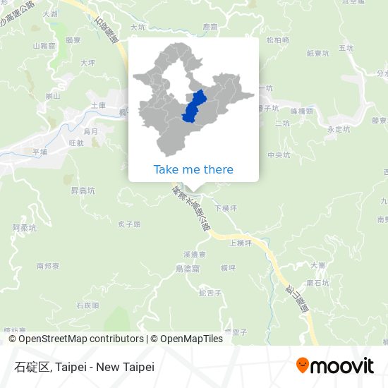 石碇区 map