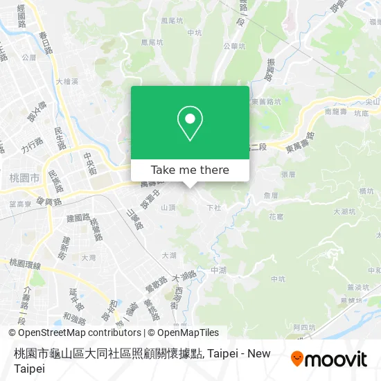桃園市龜山區大同社區照顧關懷據點地圖