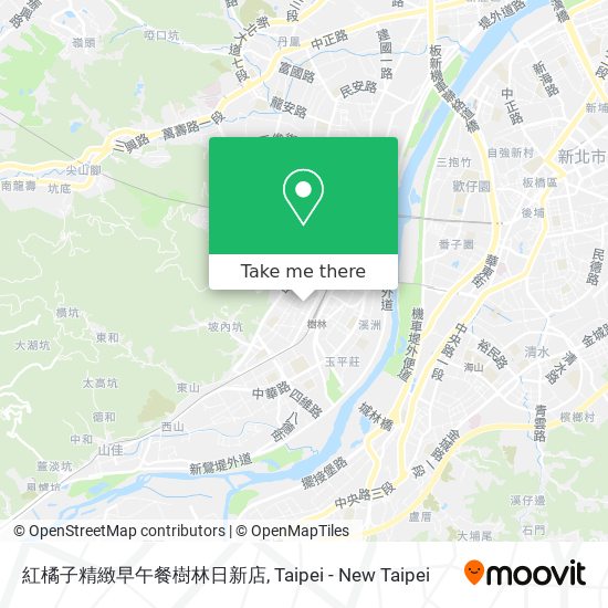 紅橘子精緻早午餐樹林日新店地圖