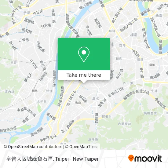 皇普大阪城綠寶石區 map
