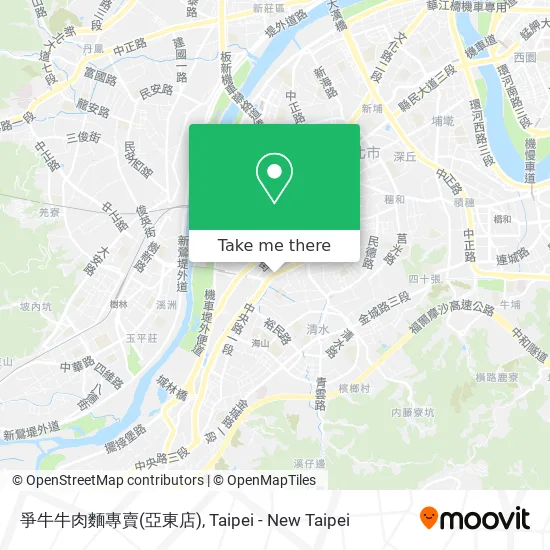 爭牛牛肉麵專賣(亞東店) map