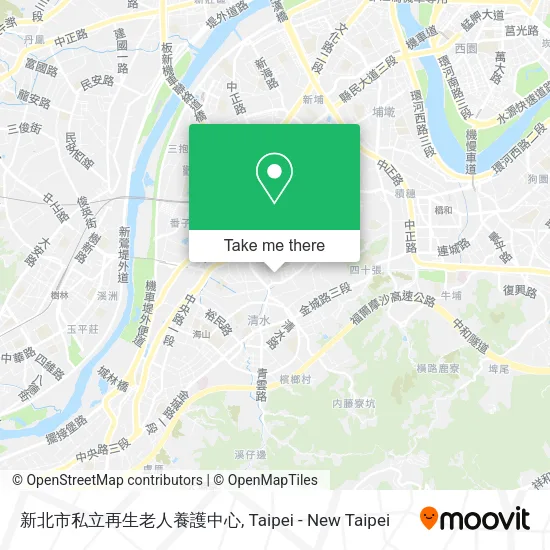 新北市私立再生老人養護中心地圖