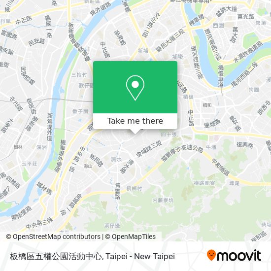 板橋區五權公園活動中心 map