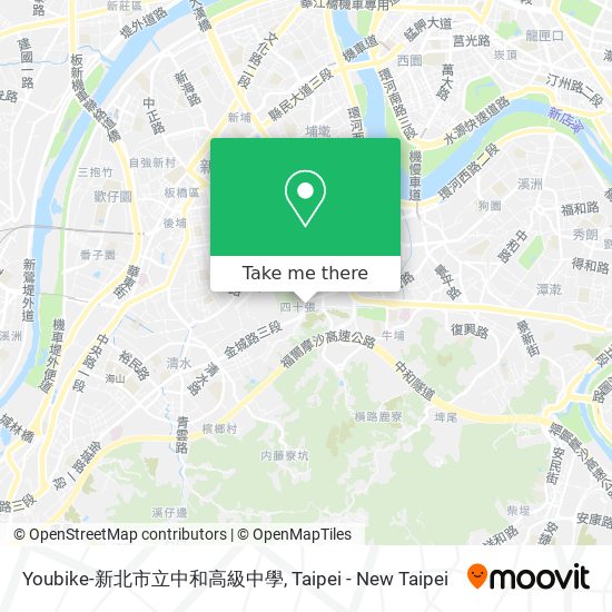 Youbike-新北市立中和高級中學 map