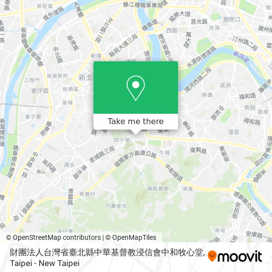 財團法人台灣省臺北縣中華基督教浸信會中和牧心堂 map