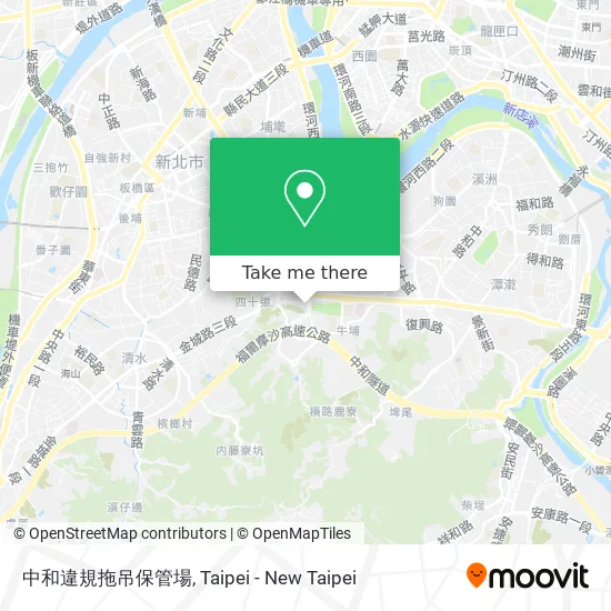 中和違規拖吊保管場 map