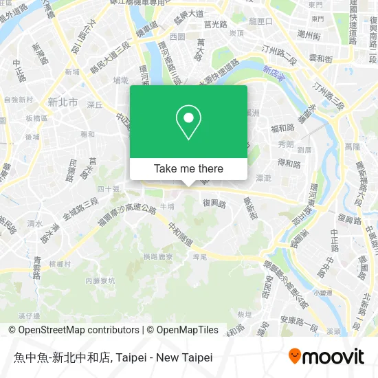 魚中魚-新北中和店地圖