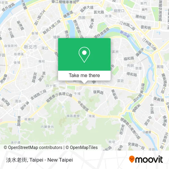 淡水老街 map