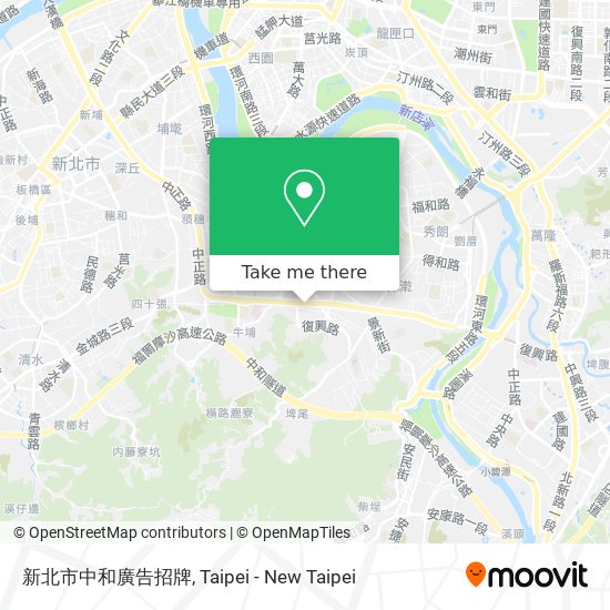 新北市中和廣告招牌 map